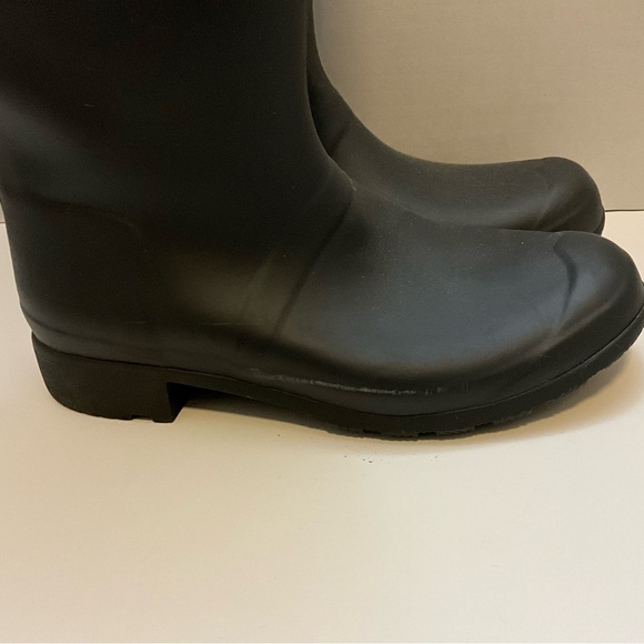 Hunter Black Tall Rain Boots - Picture 6 of 11